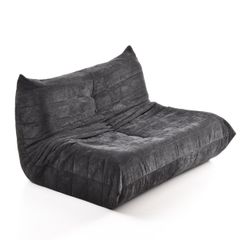 リーンロゼ トーゴ ligne roset togo 2P ブラック合皮☆正規品 - メルカリ