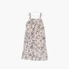M 66 LOIS CRAYON ノースリーブ ロング丈ワンピース フラワー ドレス