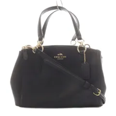 コーチ COACH クロスグレーン ミニ クリスティ キャリーオール ハンドバッグ ショルダーバッグ 2way 紺 ネイビー F36704 /AN50