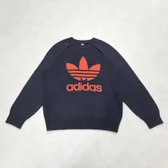 ヴィンテージ adidas トレフォイル ファイヤーバード ニット - 100 セーター オールドスクール
