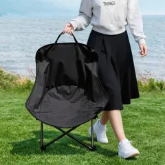 アウトドア チェア ローチェア リゾーチェア 大きな両手が腰を支えてくれる心地よさ キャンプ 椅子 折りたたみ コンパクト 組立不要 最軽量ではないが、耐荷重性は です（支柱は太い1.5kg 耐荷重130kg）ワイドシート キャンプチェア 収納ケース付き 釣りのサムネイル