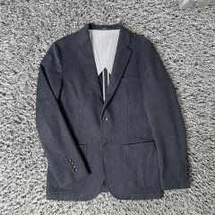 J7031 超美品 タリアトーレ カシミヤミックス アンコンジャケット 濃灰