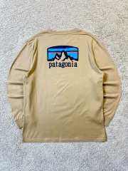 2XL パタゴニア PATAGONIA バッグ プリンティング ロングスリーブ ベージュ