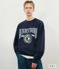 vivastudio VINTAGE COLLEGE LOGO CREWNECK KSのサムネイル