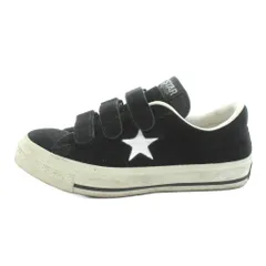 コンバース CONVERSE ALL STAR オールスター ワンスター V-3 スニーカー ベロア 5 黒 ブラック /KU