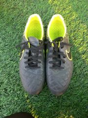 NikeTiempo GenioLeatherTF BLACKVOLT used - メルカリ