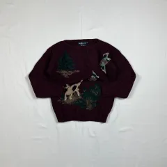 90s ポロラルフローレン 犬 dog ニット セーター