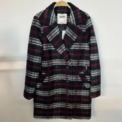 @送料無料※メルカリshop取引では対象外@ Tommy Hilfiger トミーヒルフィガー ウール チェック ダブル コート XSのサムネイル