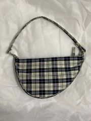 BAGGU ナイロン クレセント ショルダーバッグ 千鳥格子柄 - メルカリ