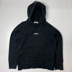 希少デザイン ami paris パーカー ネームタグパッチ ブラック - メルカリ