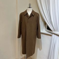 【極美品】La Boucle ウールビーバー　一枚袖　バルマカーンコート　3 極美品】La Boucle ウールビーバー 一枚袖 バルマカーンコート 3