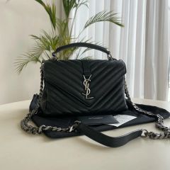 SAINT LAURENT PARIS ショルダーバッグ / クロコ型押し - メルカリ