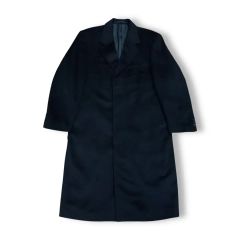 Scabal スキャバル カシミヤ100% ダブルロングコート 大きいサイズ 黒