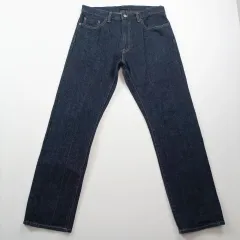 UNIQLO ユニクロ ジーンズ サイズ30 ストレート インディゴデニム カジュアル メンズ デニムパンツ A4227