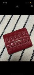 miu miu マテラッセ ポーチ レッド - メルカリ