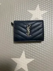 Saint Laurent サンローラン シルバー モノグラム 二つ折り財布のサムネイル