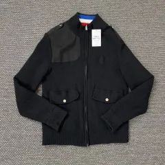 CASTELBAJAC カステルバジャック ブラック 肩章 ニット ウール ジップアップ ジャケットのサムネイル