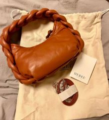極美品 HEREU ワンショルダー ショルダーバッグ ブラウン - メルカリ