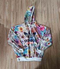 adidas サテン 花柄 アノラック パーカー S ジャージ - メルカリ