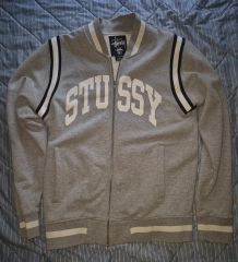 STÜSSY スタジャン グレー Mサイズ - メルカリ