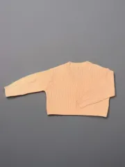 Vネック クロップドニット