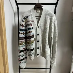 エルメス カーディガン パータン 짜임 ライトグレーのサムネイル