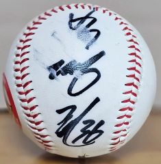 プロ野球名球会 北別府学選手直筆 サインボール 期間限定値下げ - メルカリ