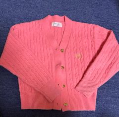 marimekko マリメッコ ウール混 カーディガン S ピンク ウニッコ