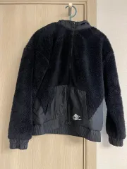 ナイキ(NIKE) レディース シェルパ フリース フード ジャケット ブラック L(実寸S)
