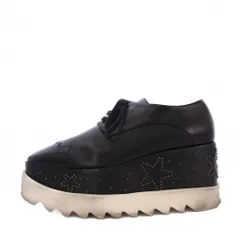 ステラマッカートニー STELLA McCARTNEY エリス スター プラットフォーム スニーカー 厚底 36 黒 /KH