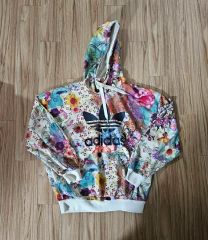 adidas サテン 花柄 アノラック パーカー S ジャージ - メルカリ