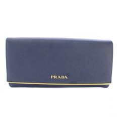 PRADA プラダ サフィアーノ 長財布 フラップ メタルバー 0513-②