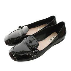 新品未使用miumiu青いスエードローファー ビジュー付き - メルカリ