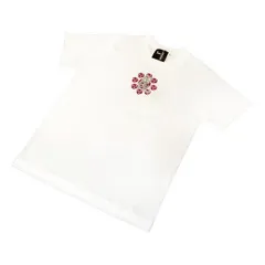 戦国武将Tシャツ 〔上杉謙信 毘〕 XSサイズ 半袖 綿100% ホワイト(白) 〔Uネック おもしろ〕