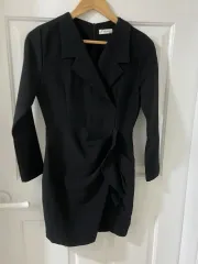ゲストルック ブラックカラーシャツワンピース（新品）