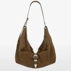 SIMPLE PROJECT 似 suede shoulder bag スエード - メルカリ