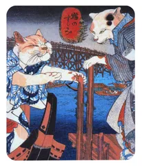 歌川国芳『 猫の涼み 』のマウスパッド：フォトパッド（ 浮世絵シリーズ ）のサムネイル