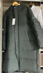 DKNY メンズ ダウンジャケット ロング丈 2XL ダークグリーンのサムネイル