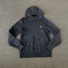 チャンピオン ダークグレー スモールロゴ ベーシック フーディー