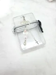 パールリボン ビーズキーホルダー