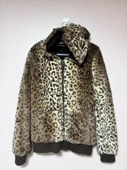 H&M DIVIDED レオパード柄 フェイクファー フーデッドブルゾン - メルカリ