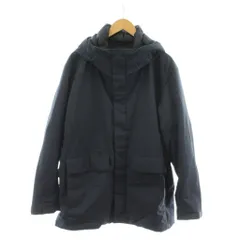 ユニクロ UNIQLO ダウンジャケット ダウンコート パーカーコート ジップアップ 中綿 XL 紺 ネイビー /RR