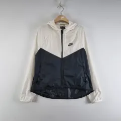 中古 レディース 80/NIKE WIND AND WISH ブレーカー フード ジャケット WHO Z6312のサムネイル