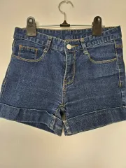デニムハーフパンツ (インディゴ)