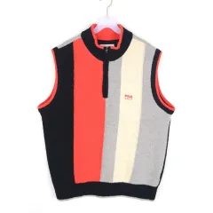 FILA フィラ ニートベスト メンズL ウール混 ゴルフ ベスト NG10720のサムネイル