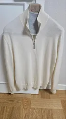 BRUNELLO CUCINELLI(ブルネロクチネリ) クリーム色 カシミア ハーフジップ 50のサムネイル
