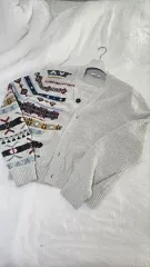 エルメス ヘビー カシミア カーディガン Lのサムネイル