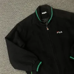 FILA 휠라 ブラック ロゴPOINT ブークレ アウター ジャケット 105のサムネイル