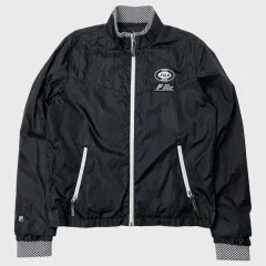 (95) FILA フィラ ブラック ウィンドブレーカー レーシング ジャケットのサムネイル