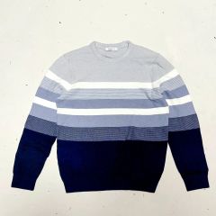 dunhill ダンヒル ボーダー柄 クルーネック ニットセーター XL - メルカリ